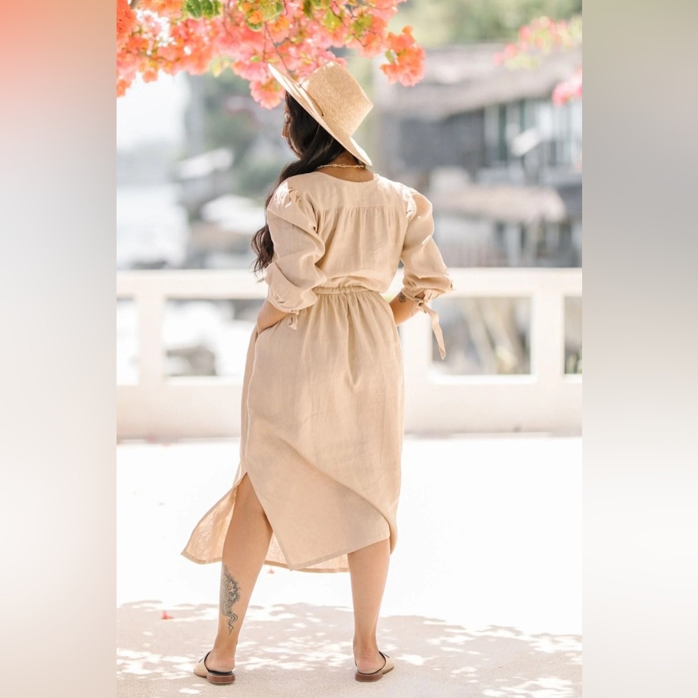 NWT Myrah Penaloza Valentina Dress in Harvest Moon Burnt Orange. - Picture 2 of 11